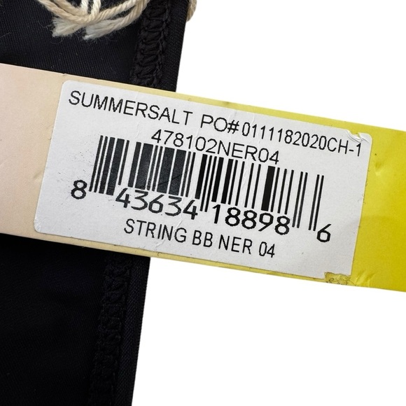 NWT Summersalt String Bikini Bottom Swimsuit Black Size 4 - Picture 9 of 14